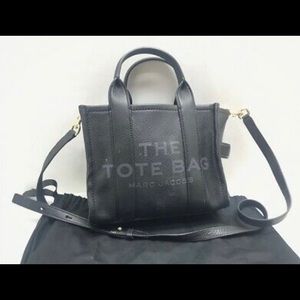 Marc Jacobs the tote mini black leather preowned